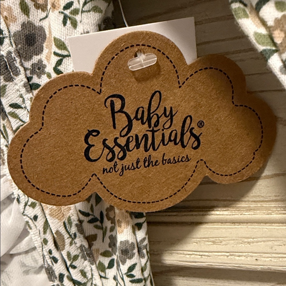 Baby Essentials Floral Ruffle Footie - Picture 3 of 5